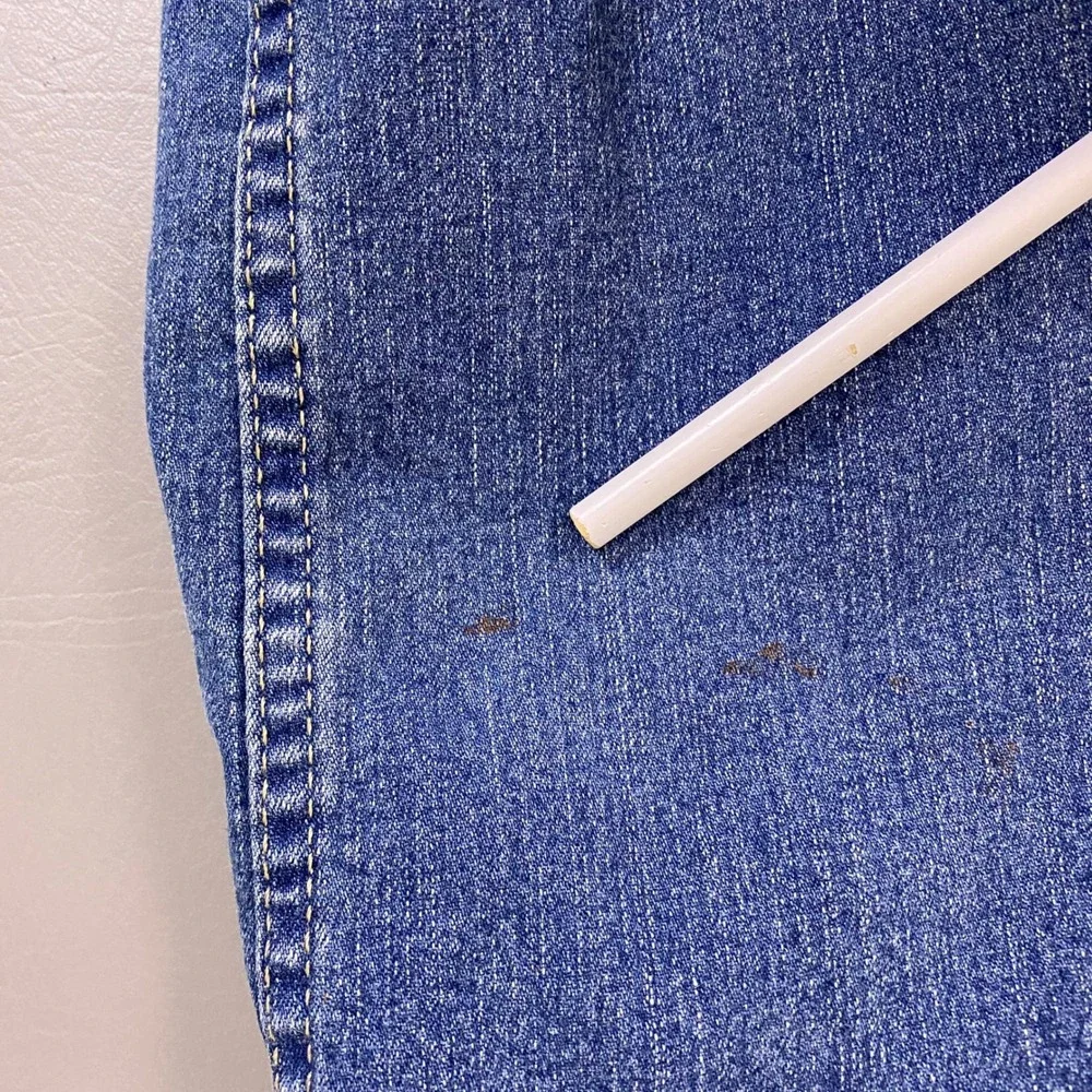 Genuine Dickies Mens Blue Denim Shorts Size 40 Regular Fit Stretch *Stain spots*